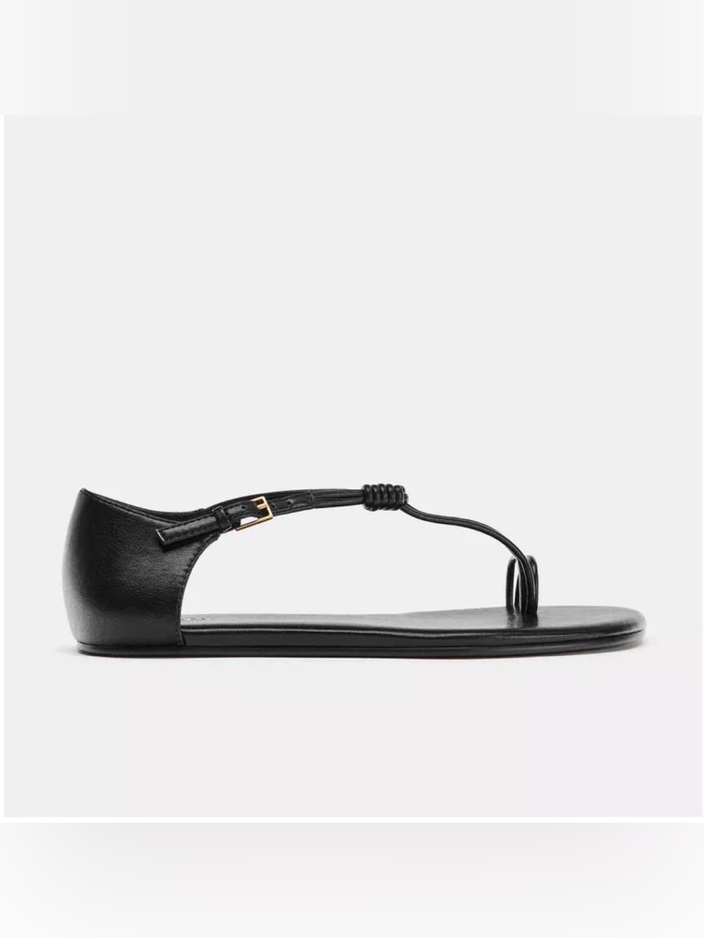 Zara toe loop leather sandals size 7 / 37 - Picture 9 of 10